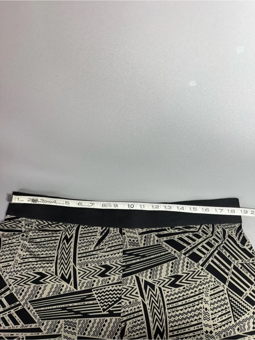 ALFANI Black & Cream Bombay Mix Tribal Pull On Wide Leg Palazzo Pants